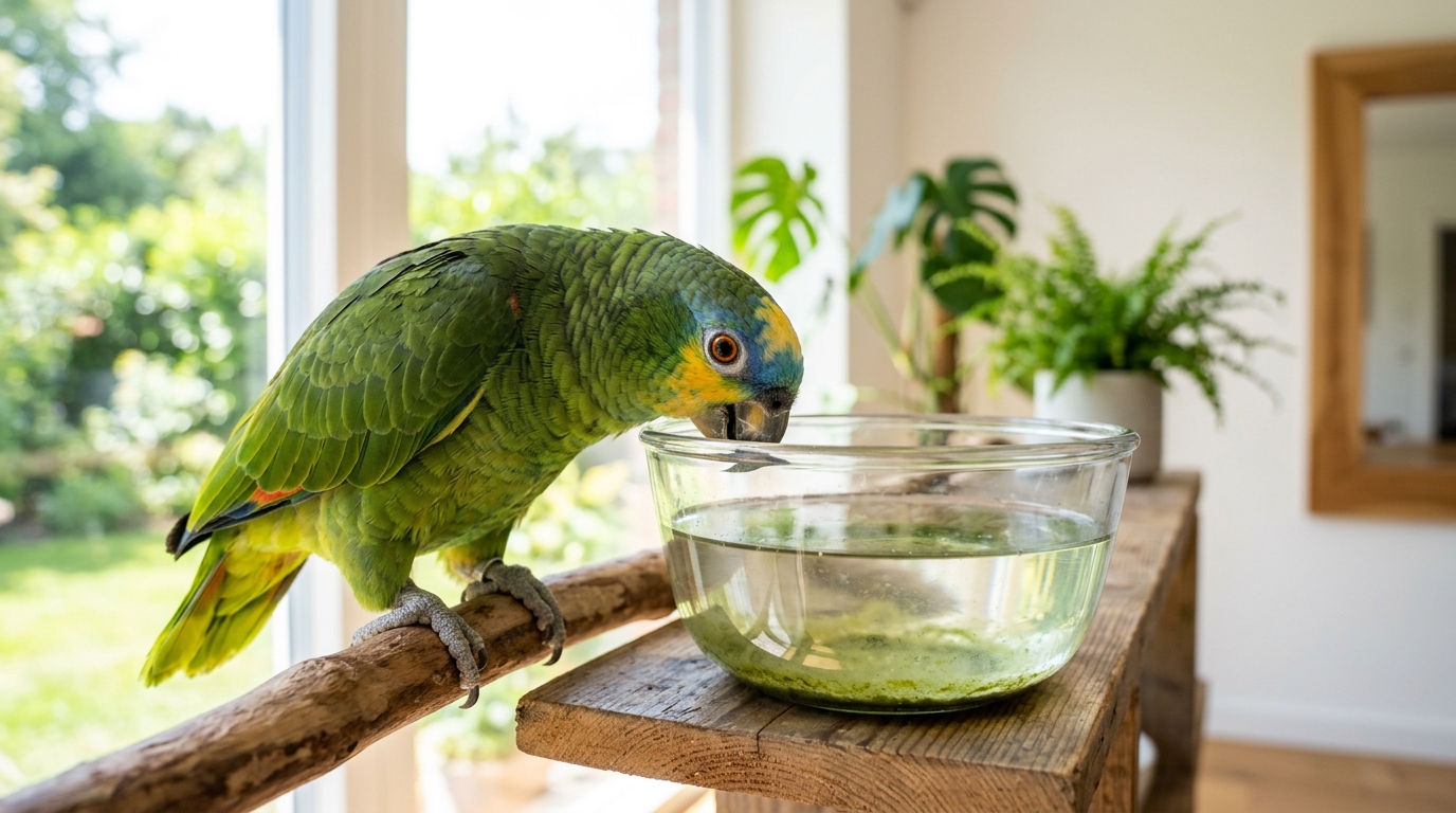 Je laissais le bol d’eau de mon perroquet près de la fenêtre en plein août : le jour où j’ai regardé le fond de l’écuelle, j’ai compris mon erreur